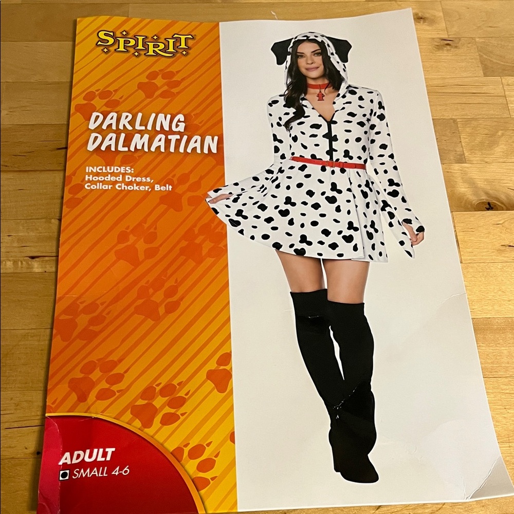 Spirit Dalmatian Print Costume with Hood Women’s Small